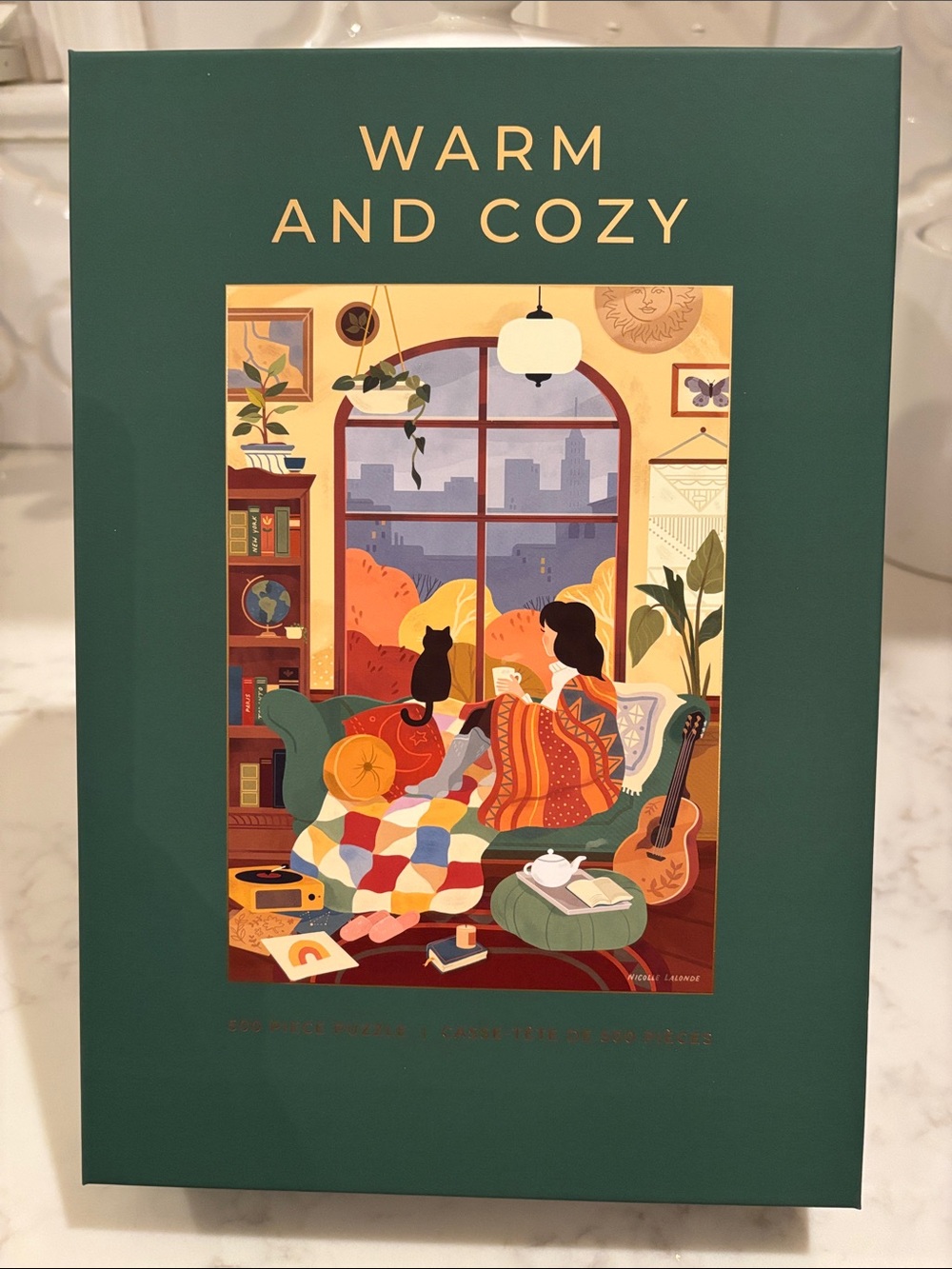 Warm And Cozy Hobbry 500 Piece Puzzle - Green Box